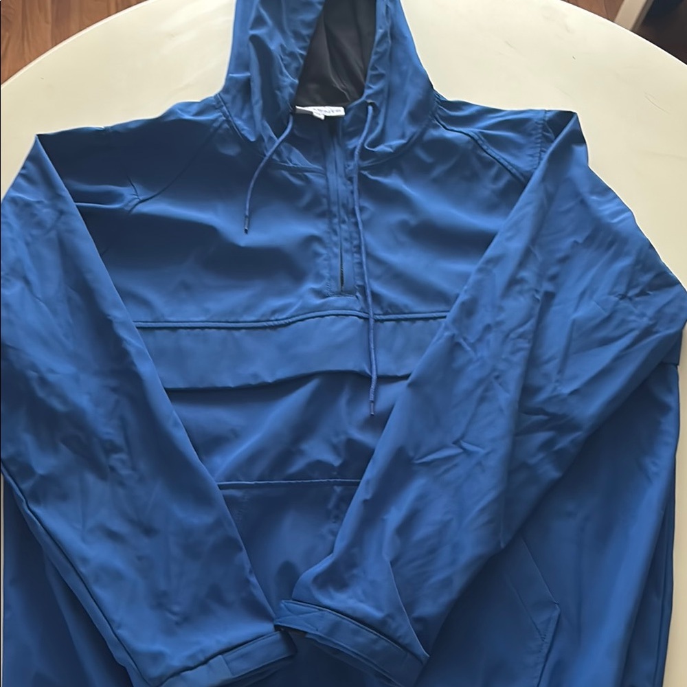 Blue Hooded Sweatshirt